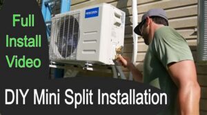 home depot mini split install