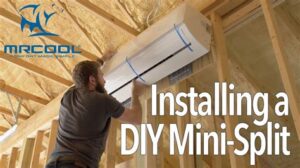 how to install a mini split in a garage