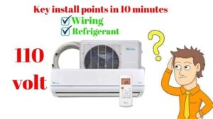 senville mini split installation 110v